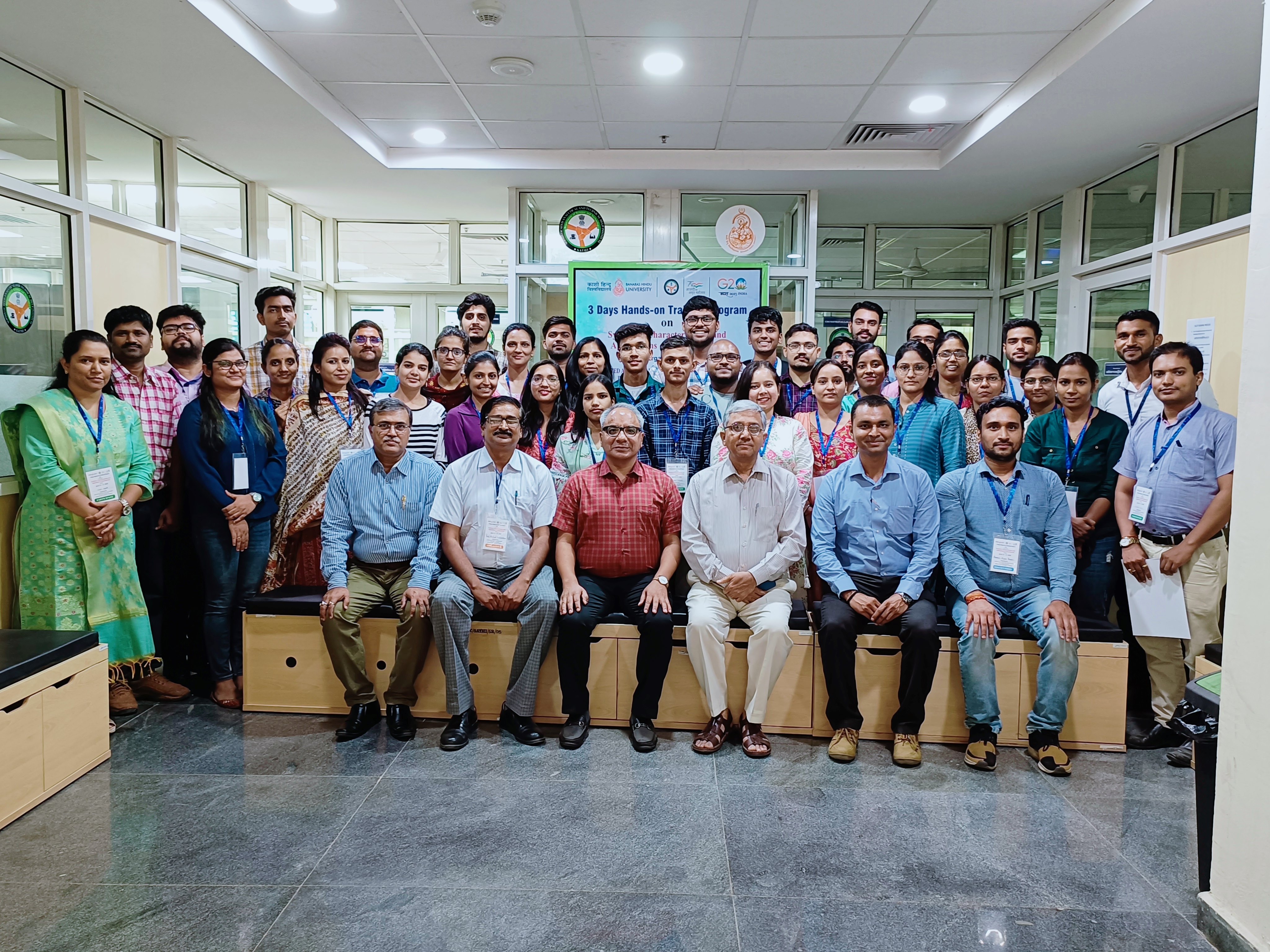 Group Photo - Valedictory function of 3-Day Hands-on Training Program on Synthesis, Characterization and Applications of Nanomaterials