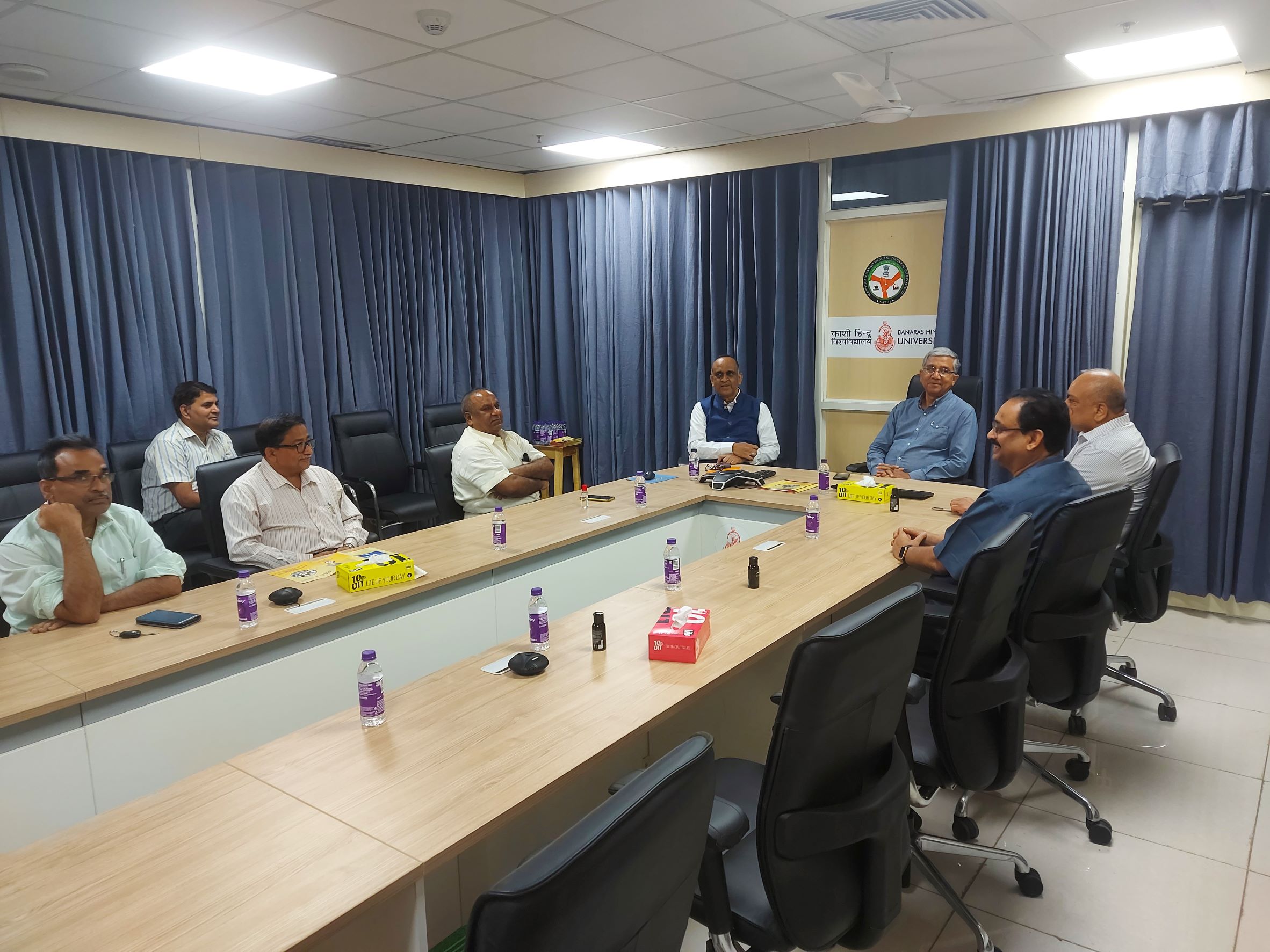 Dr. G N Singh Former DCGI and Adviser to Hon’ble CM, UP interaction with senior faculty members of BHU